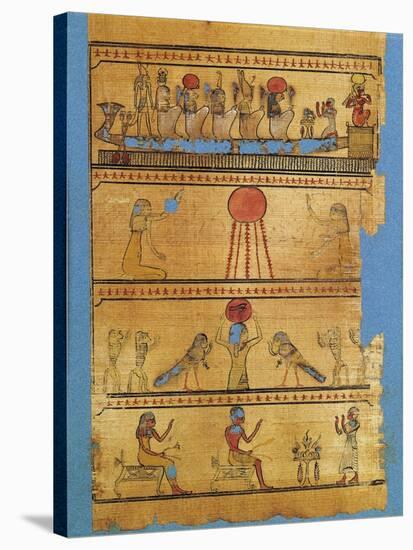 Book of the Dead of Priest Hornedjitef, Homage to Sun God Ra-null-Stretched Canvas