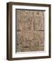 Book of the Dead on Papyrus, the Priest Iahmes Ploughing and Harvesting in the Afterlife-null-Framed Giclee Print