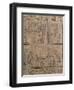 Book of the Dead on Papyrus, the Priest Iahmes Ploughing and Harvesting in the Afterlife-null-Framed Giclee Print