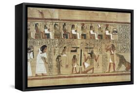 Book of the Dead or Papyrus of Ani-null-Framed Stretched Canvas