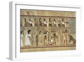 Book of the Dead or Papyrus of Ani-null-Framed Art Print