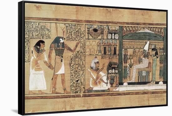 Book of the Dead or Papyrus of Any-null-Framed Stretched Canvas