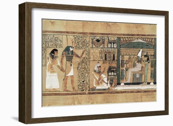 Book of the Dead or Papyrus of Any-null-Framed Art Print
