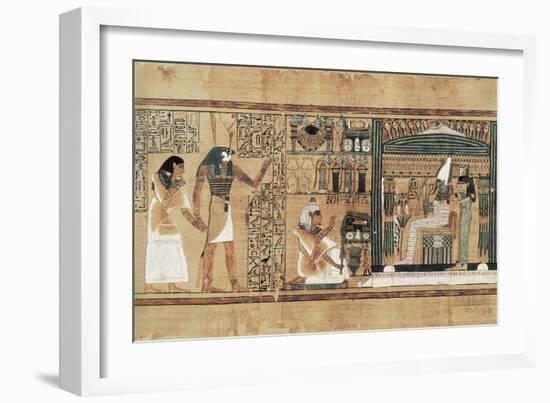 Book of the Dead or Papyrus of Any-null-Framed Art Print