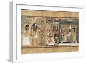 Book of the Dead or Papyrus of Any-null-Framed Art Print