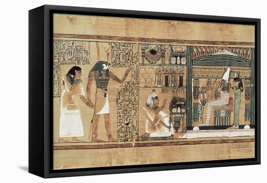 Book of the Dead or Papyrus of Any-null-Framed Stretched Canvas