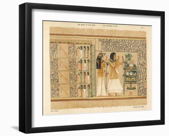 Book of the Dead: The Hall in Which are the Four Rudders of Heaven and Four Triads of Gods-E.a. Wallis Budge-Framed Art Print