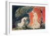 Book of Thel; the Lily Bowing before Thel, before Going Off 'to Mind Her Numerous Charge Among…-William Blake-Framed Giclee Print