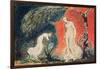Book of Thel; the Lily Bowing before Thel, before Going Off 'to Mind Her Numerous Charge Among…-William Blake-Framed Giclee Print