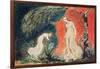 Book of Thel; the Lily Bowing before Thel, before Going Off 'to Mind Her Numerous Charge Among…-William Blake-Framed Giclee Print