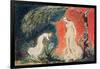 Book of Thel; the Lily Bowing before Thel, before Going Off 'to Mind Her Numerous Charge Among…-William Blake-Framed Giclee Print