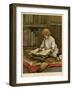 Book on a Rug-null-Framed Art Print