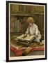 Book on a Rug-null-Framed Art Print