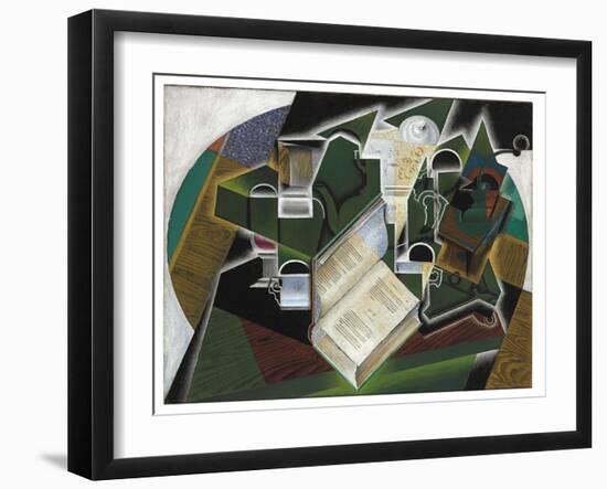 Book, Pipe and Glasses, 1915-Gris-Framed Giclee Print