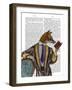 Book Reader Fox-Fab Funky-Framed Art Print