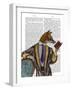 Book Reader Fox-Fab Funky-Framed Art Print