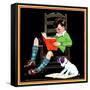 Book Report - Child Life-Keith Ward-Framed Stretched Canvas