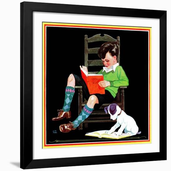 Book Report - Child Life-Keith Ward-Framed Giclee Print