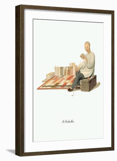 Book Seller-George Henry Malon-Framed Art Print