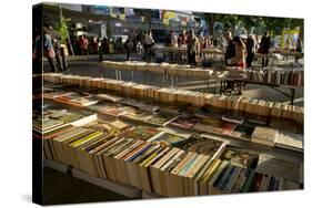 Book Stalls London-Charles Bowman-Stretched Canvas