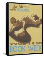Book Week Poster-Elizabeth Tyler Wolcott-Framed Stretched Canvas