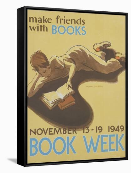 Book Week Poster-Elizabeth Tyler Wolcott-Framed Stretched Canvas