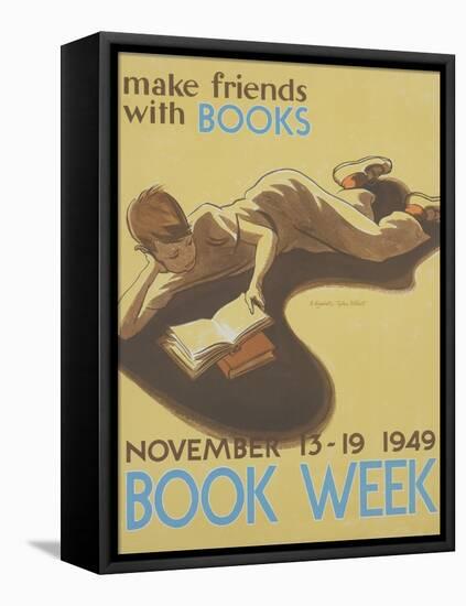 Book Week Poster-Elizabeth Tyler Wolcott-Framed Stretched Canvas