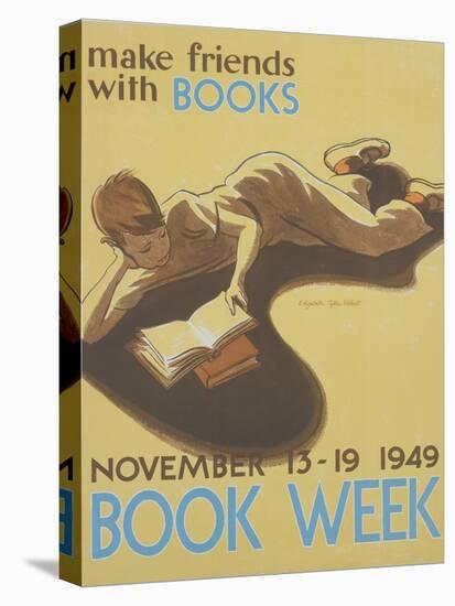 Book Week Poster-Elizabeth Tyler Wolcott-Stretched Canvas