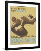 Book Week Poster-Elizabeth Tyler Wolcott-Framed Giclee Print