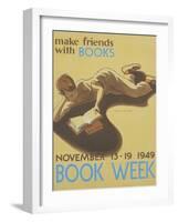 Book Week Poster-Elizabeth Tyler Wolcott-Framed Giclee Print