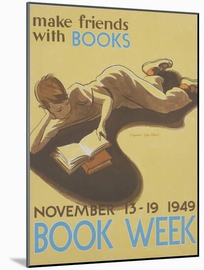 Book Week Poster-Elizabeth Tyler Wolcott-Mounted Giclee Print