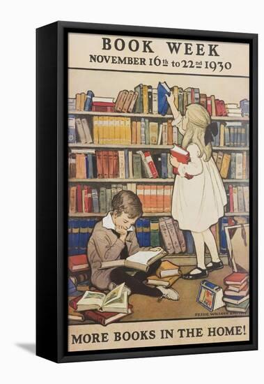 Book Week Poster-Jesse Willcox Smith-Framed Stretched Canvas