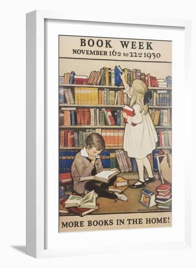 Book Week Poster-Jesse Willcox Smith-Framed Giclee Print