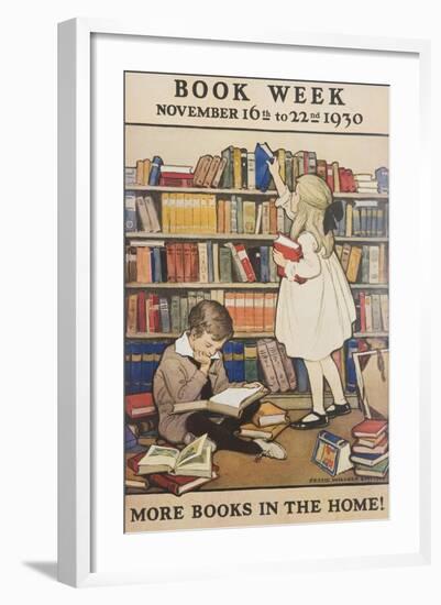 Book Week Poster-Jesse Willcox Smith-Framed Giclee Print