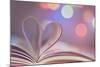 Book With Heart-egal-Mounted Art Print