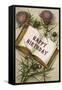 Book with Thistles-null-Framed Stretched Canvas
