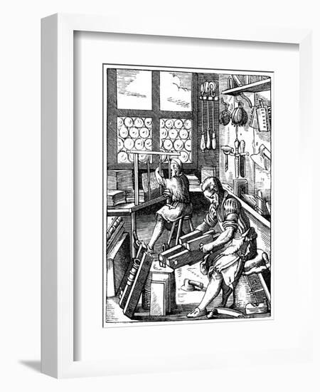 Bookbinders, 16th Century-Jost Amman-Framed Giclee Print