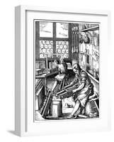 Bookbinders, 16th Century-Jost Amman-Framed Giclee Print