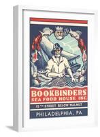 Bookbinders Seafood House Advertisement-null-Framed Art Print