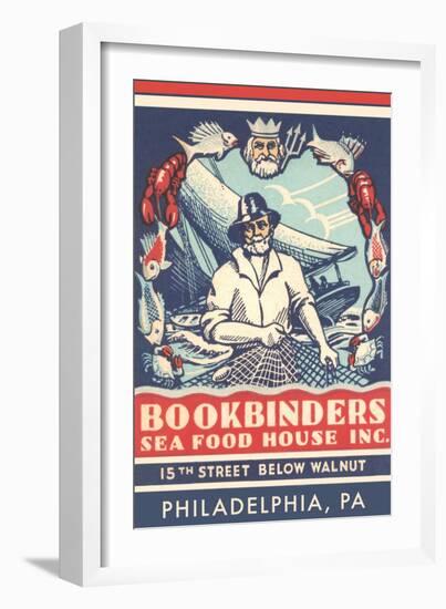 Bookbinders Seafood House Advertisement-null-Framed Art Print