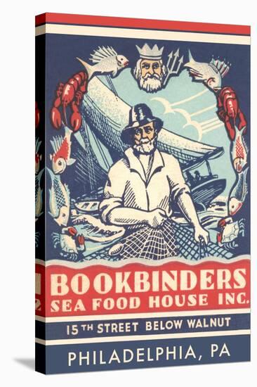 Bookbinders Seafood House Advertisement-null-Stretched Canvas