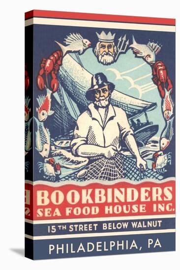 Bookbinders Seafood House Advertisement-null-Stretched Canvas