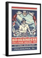 Bookbinders Seafood House Advertisement-null-Framed Art Print