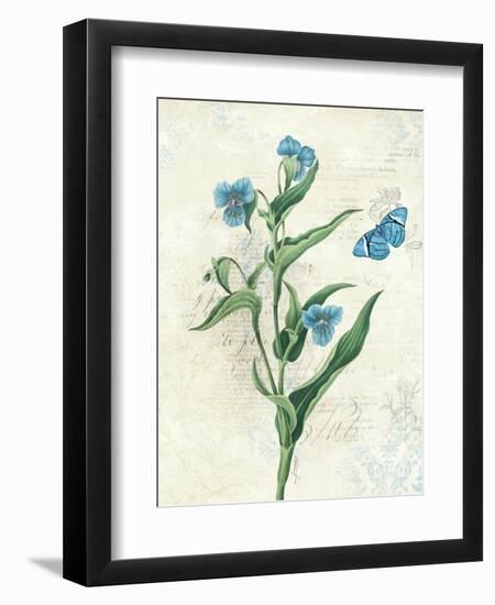 Booked Blue I Crop-Katie Pertiet-Framed Art Print