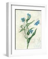 Booked Blue I Crop-Katie Pertiet-Framed Art Print