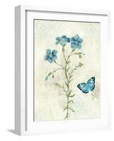 Booked Blue III Crop-Katie Pertiet-Framed Art Print