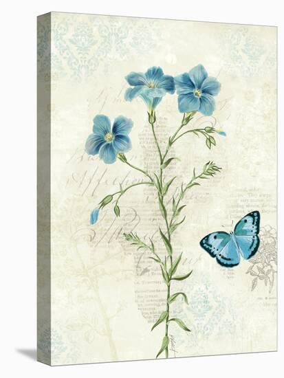 Booked Blue III Crop-Katie Pertiet-Stretched Canvas