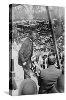 Booker T. Washington, Delivering Speech from a Stage Near New Orleans, Louisiana, 1910-null-Stretched Canvas