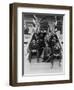 Booker T. Washington, Second Row, Center, with His Associates at Tuskegee Institute, 1915-null-Framed Art Print