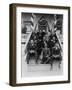 Booker T. Washington, Second Row, Center, with His Associates at Tuskegee Institute, 1915-null-Framed Art Print